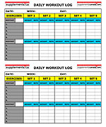 Downloadable Training Log Pages
